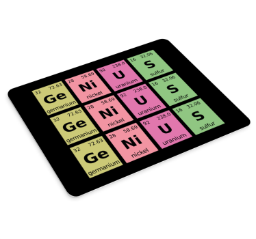 Mouse pad frases tabla periódica de elementos - TenVinilo