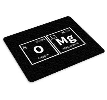 Mouse pad frases diseño de elementos químicos - TenVinilo