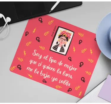 Alfombrilla de ratón frases Soy ese tipo de mujer - TenVinilo