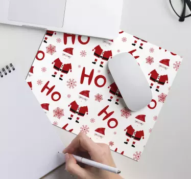 Alfombrilla de ratón navidad de Papá Noel hohoho - TenVinilo