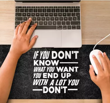 Mouse pad frases consejos inspiradores de vida - TenVinilo