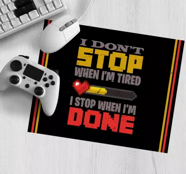 Mouse pad frases enfócate en lo que importa - TenVinilo