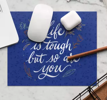 Mouse pad frases lema de vida inspirador - TenVinilo