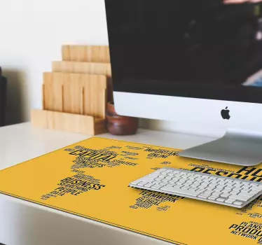 Mouse pad frases mapa de perspectivas empresariales - TenVinilo