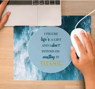 Mouse pad frases olas inspiradoras - TenVinilo