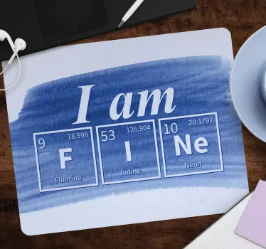 Mouse pad frases tabla periódica citas - TenVinilo