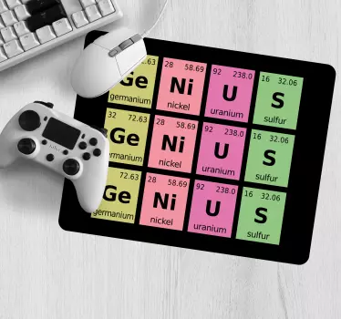 Mouse pad frases tabla periódica de elementos - TenVinilo