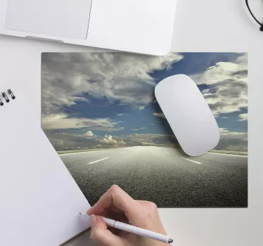 Mouse pad mapamundi escena de camino - TenVinilo