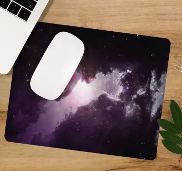 Mouse pad mapamundi escena de nebulosa cósmica - TenVinilo