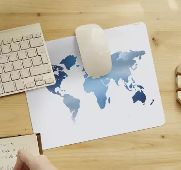 Mouse pad mapamundi mapa global chic - TenVinilo