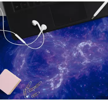 Mouse pad mapamundi patrón espiral galáctico - TenVinilo