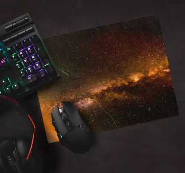 Mouse pad mapamundi patrón galaxia cósmica - TenVinilo