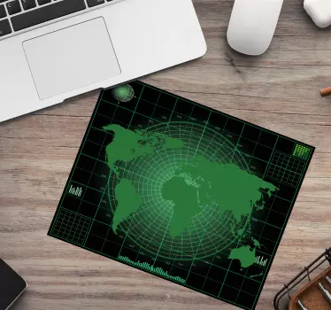 Mouse pad mapamundi proyección mundial elegante - TenVinilo
