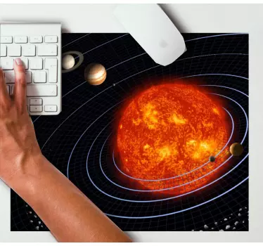 Mouse pad mapamundi visualización del sistema solar - TenVinilo