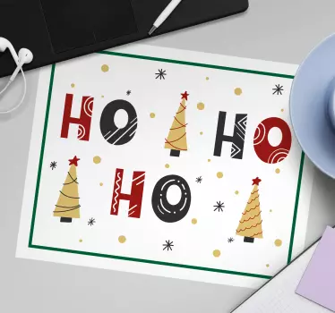 Mousepad navidad Árboles de navidad divertidos - TenVinilo
