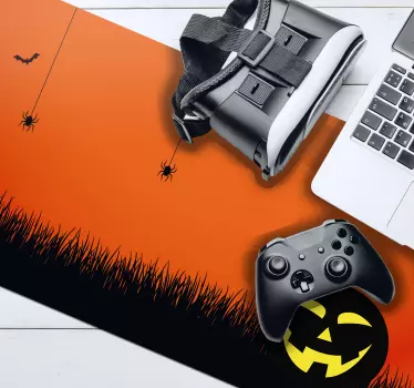 Mousepad navidad escena de calabazas de halloween - TenVinilo