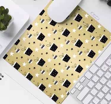 Mousepad navidad patrón de regalos festivos - TenVinilo
