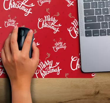 Mousepad navidad saludos festivos de vacaciones - TenVinilo
