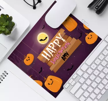 Mousepad navidad tema feliz halloween - TenVinilo