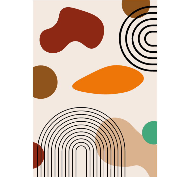 Persiana enrollable para baño arcos boho - TenVinilo