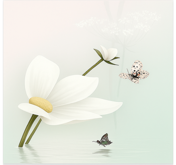 Persiana enrollable para cocina reflejos etéreos de margaritas - TenVinilo