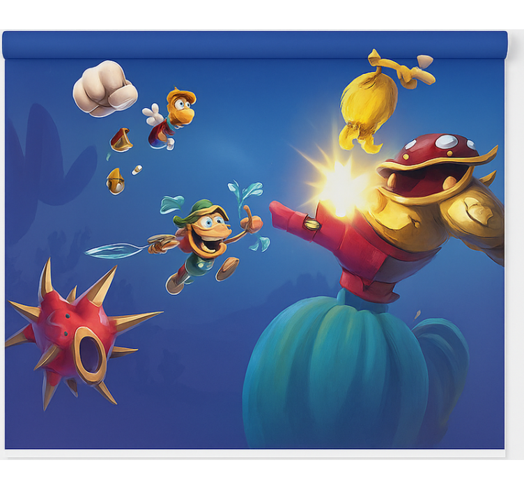 Persiana enrollable geek choque de batalla de juegos - TenVinilo