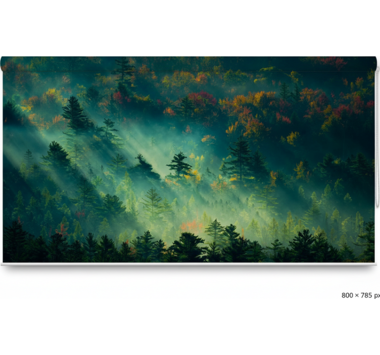 Persiana enrollable árboles bosque melancólico - TenVinilo