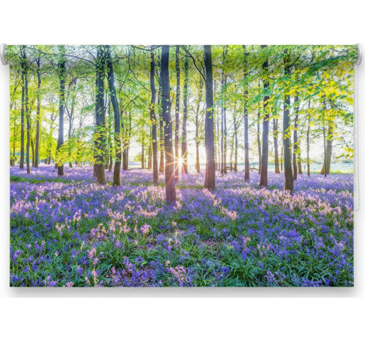 Persiana enrollable árboles modernismo natural - TenVinilo