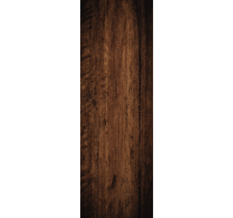 Persiana enrollable para despacho textura madera oscura - TenVinilo