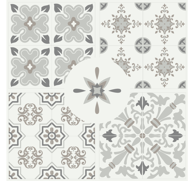 Persiana enrollable para cocina mosaico gris - TenVinilo