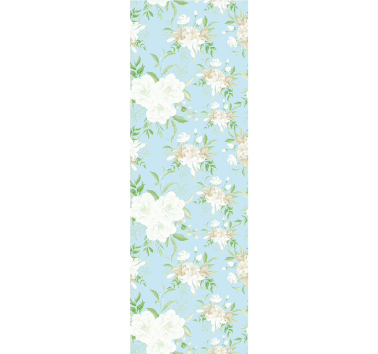 Persiana enrollable para comedor estilo floral silvestre - TenVinilo