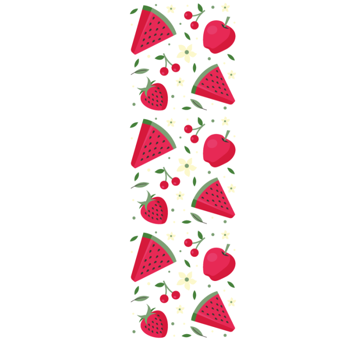 Persiana enrollable para comedor patrón de frutas variadas - TenVinilo