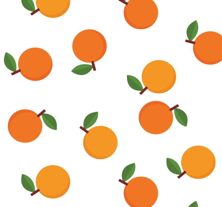 Persiana enrollable para comedor naranjas elegantes - TenVinilo
