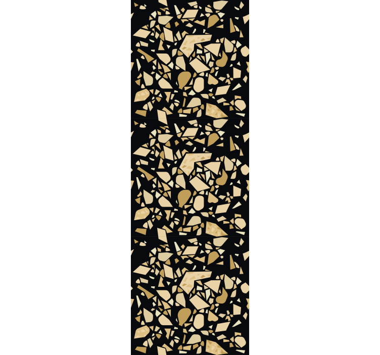 Persiana enrollable oficina terrazzo estilo negro oro - TenVinilo