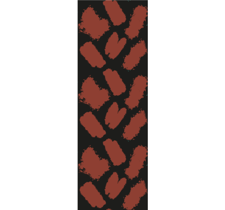 Persiana enrollable moderno salpicadura negra y roja - TenVinilo