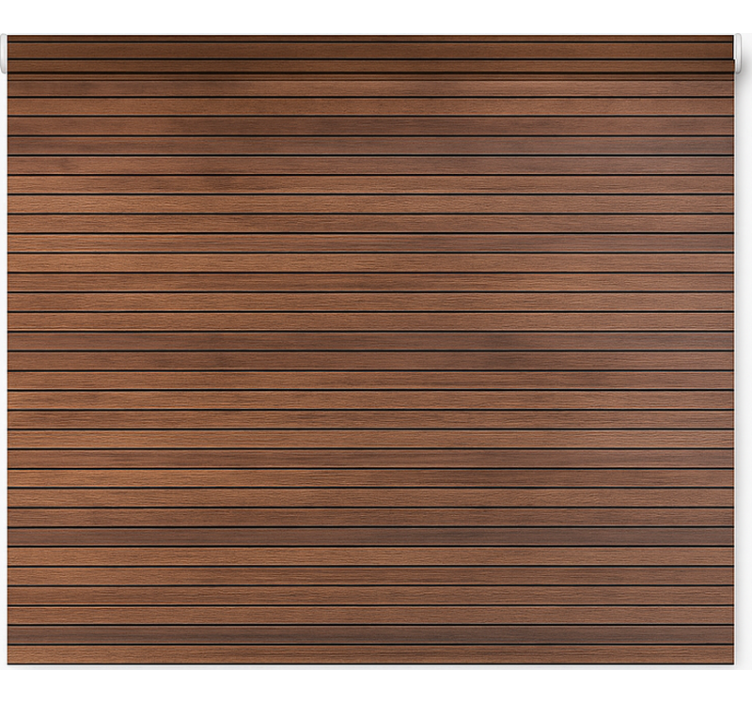 Persiana enrollable textura listones de madera nogal - TenVinilo