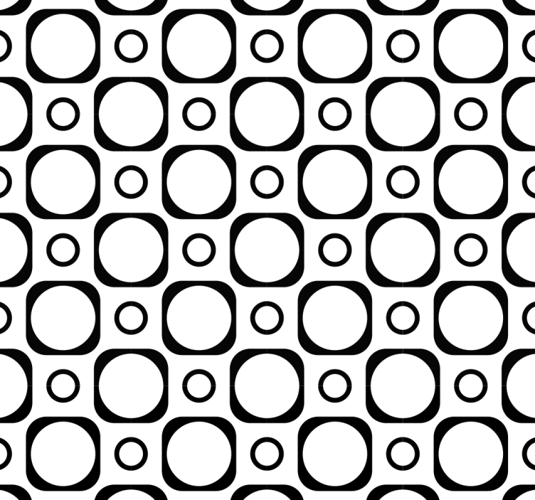 Persiana enrollable negra azulejos baño blanco y negro - TenVinilo