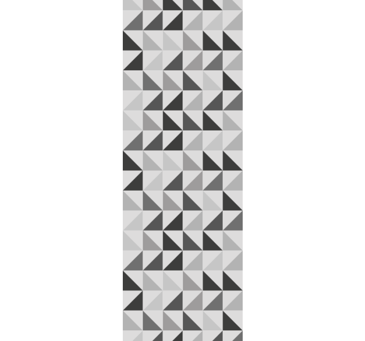 Persiana enrollable gris triángulos geométricos - TenVinilo