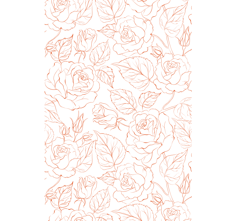 Persiana enrollable rosa con patrones de rosas delicadas - TenVinilo