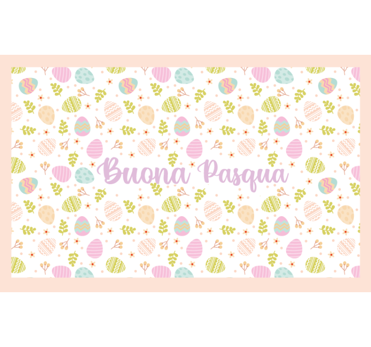 Persiana enrollable amarilla buona pasqua italiana - TenVinilo