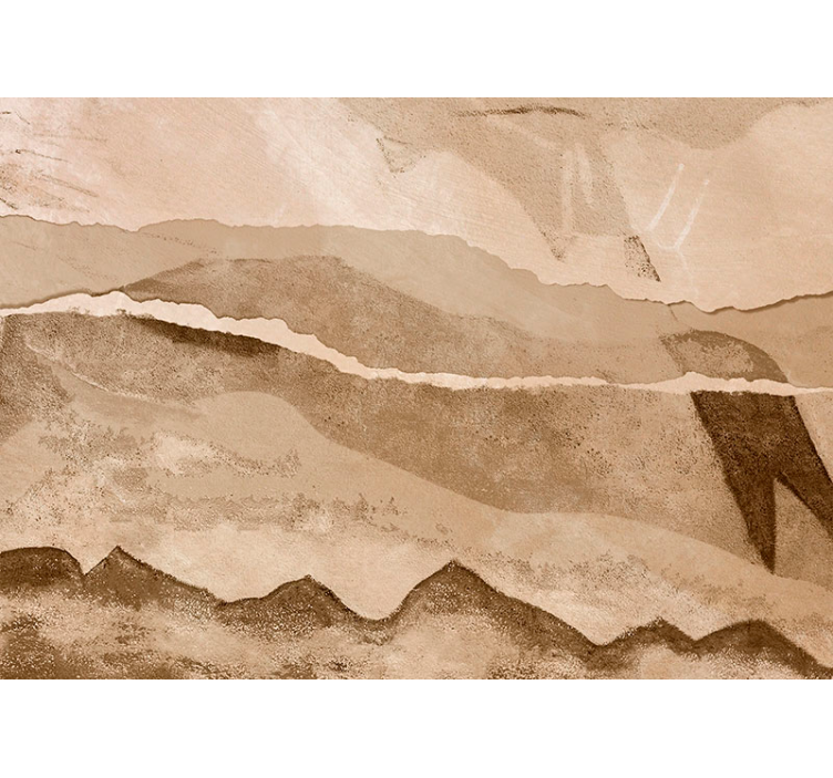 Persiana enrollable beige tiras de papel - TenVinilo