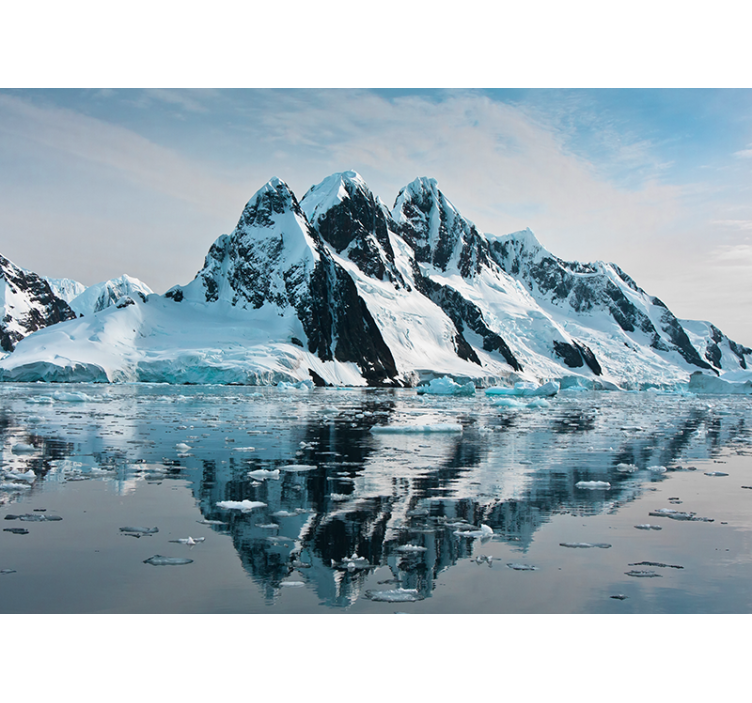 Persiana enrollable salón 3d iceberg oculto - TenVinilo
