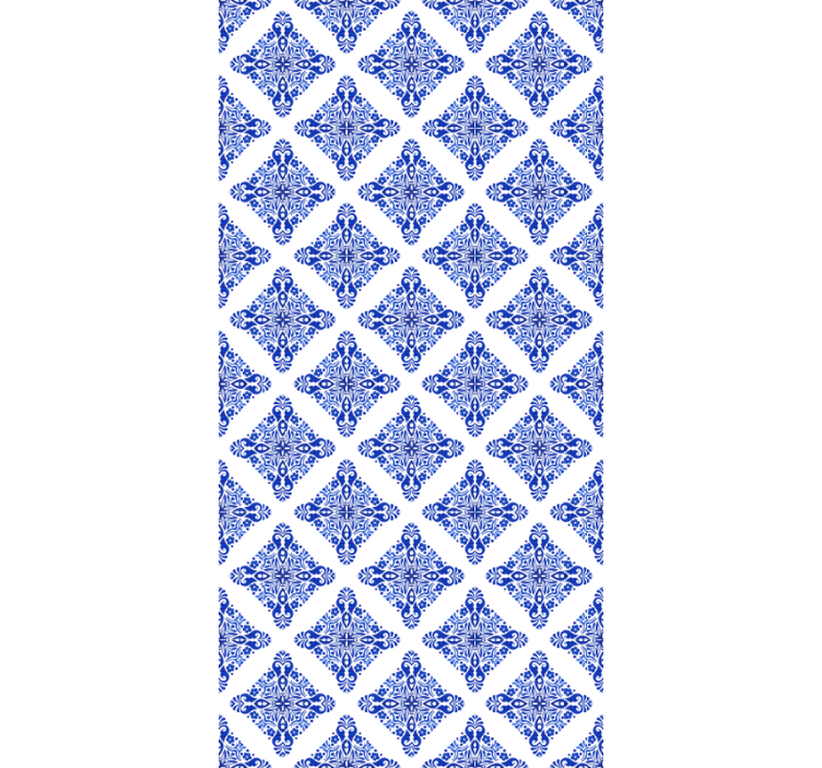 Persiana enrollable azul con diseño estampado - TenVinilo