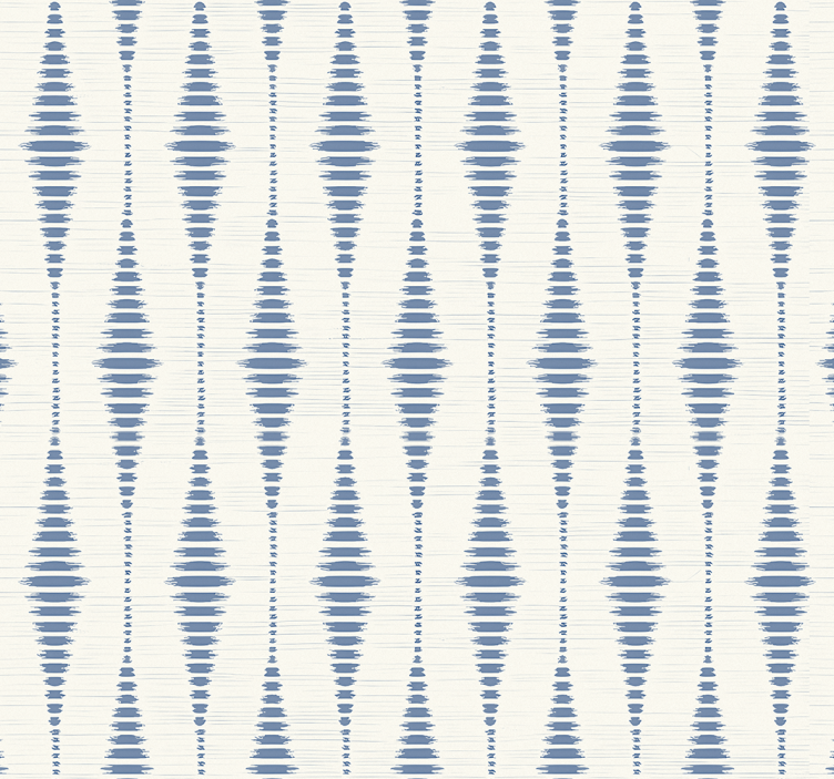 Persiana enrollable azul rabaul ikat azul y beige - TenVinilo