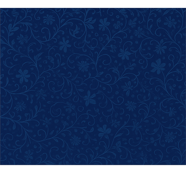 Persiana enrollable azul motivo floral en azul marino - TenVinilo