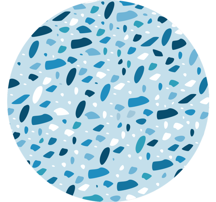 Persiana enrollable azul textura terrazo azul - TenVinilo