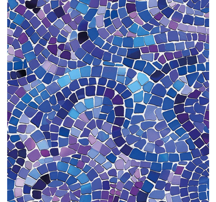 Persiana enrollable azul efecto mosaico - TenVinilo