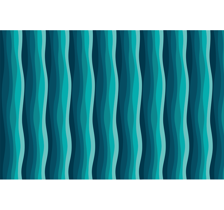 Persiana enrollable azul diseño de olas - TenVinilo