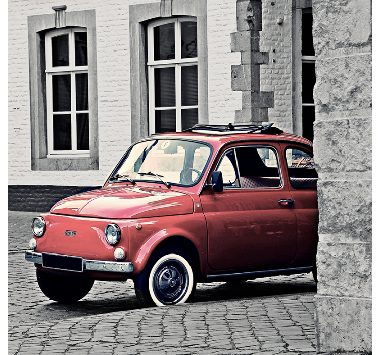 Persiana enrollable salón fiat 500 vintage - TenVinilo