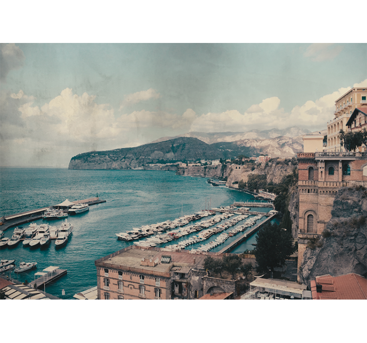 Persiana enrollable salón paisaje de sorrento italia - TenVinilo
